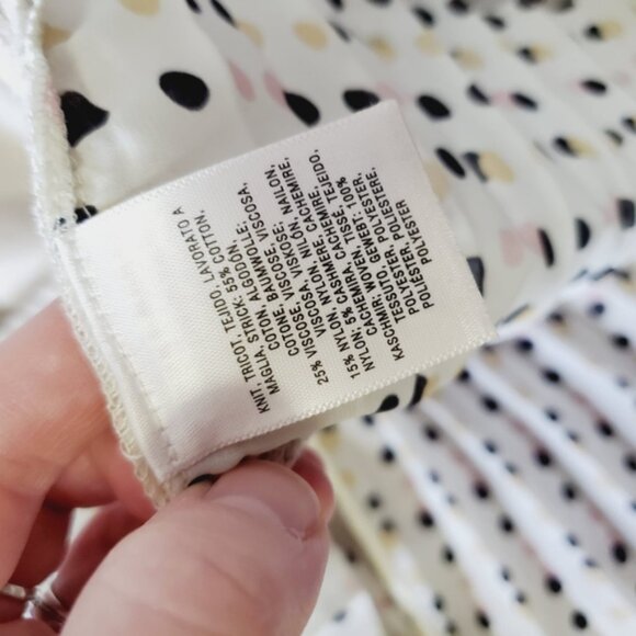 Anthropologie Cream Sweater with Patterned Back - Picture 7 of 7